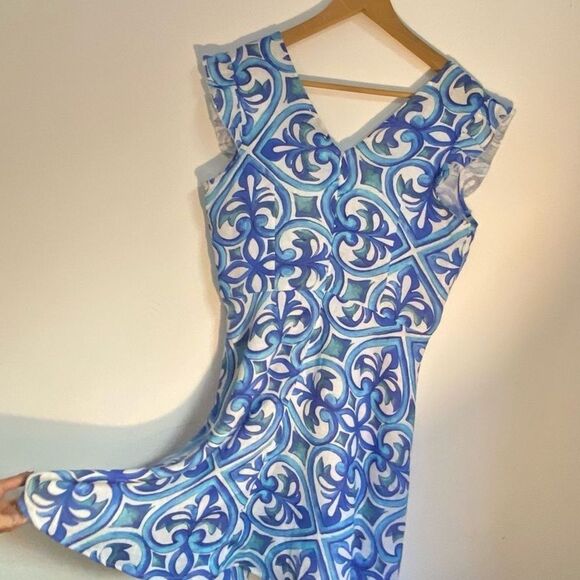 Made in Italy Italian linen dress from a boutique in positano - Picture 6 of 12